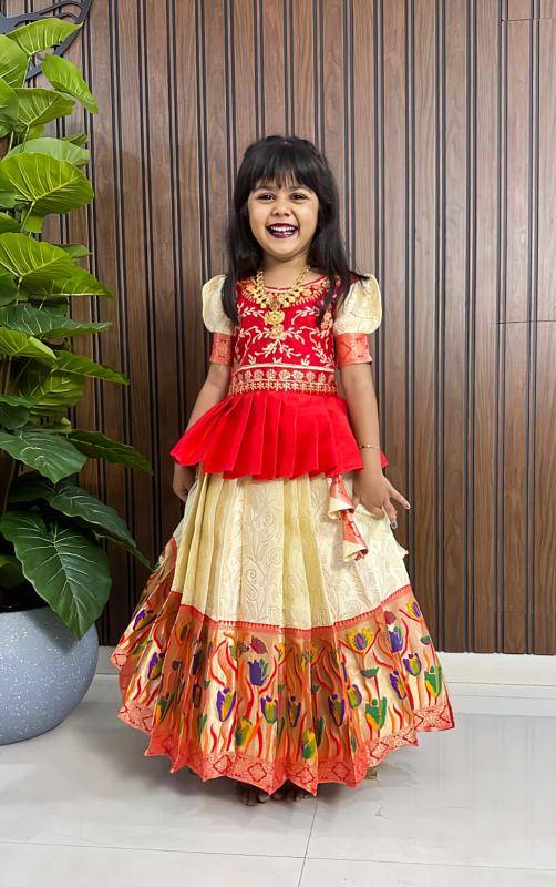 NEW LAUNCING PAITHANI LEHENGA CHOLI Wholesale kids clothing